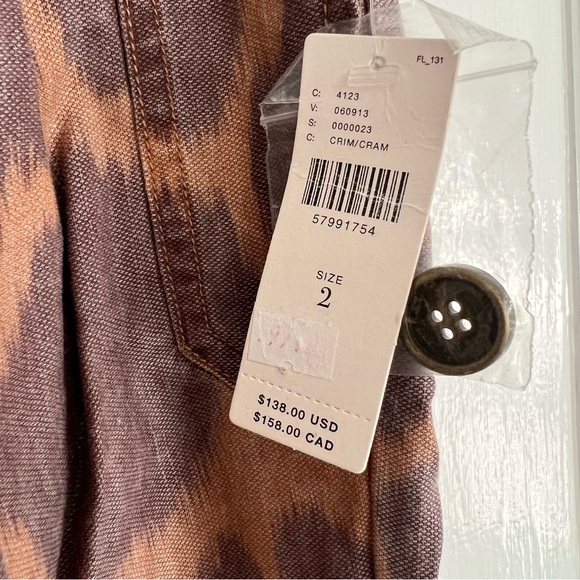 NWT  Anthropologie Giraffe print high waisted jogger pant - Picture 4 of 7